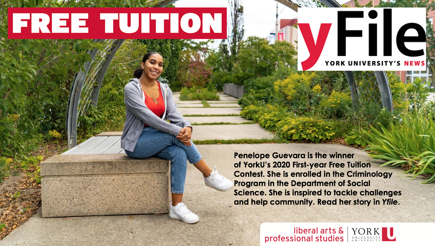 First-year Free Tuition Contest winner Penelope Guevara